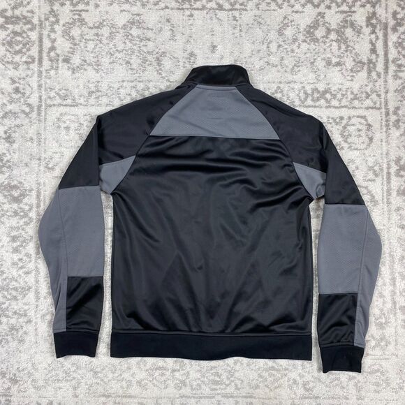 Guess Jacket Black/Gray Full Zip Long Sleeve Active Track Jacket Size Small - Picture 2 of 5